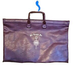 Phi Kappa Phi golden logo vegan leather document carrier tote Honor Society